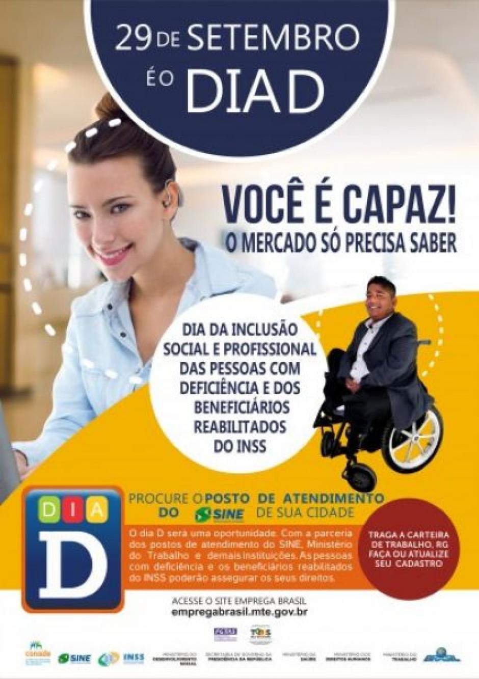 Agência do Trabalhador faz Dia D da inclusão da pessoa com deficiência